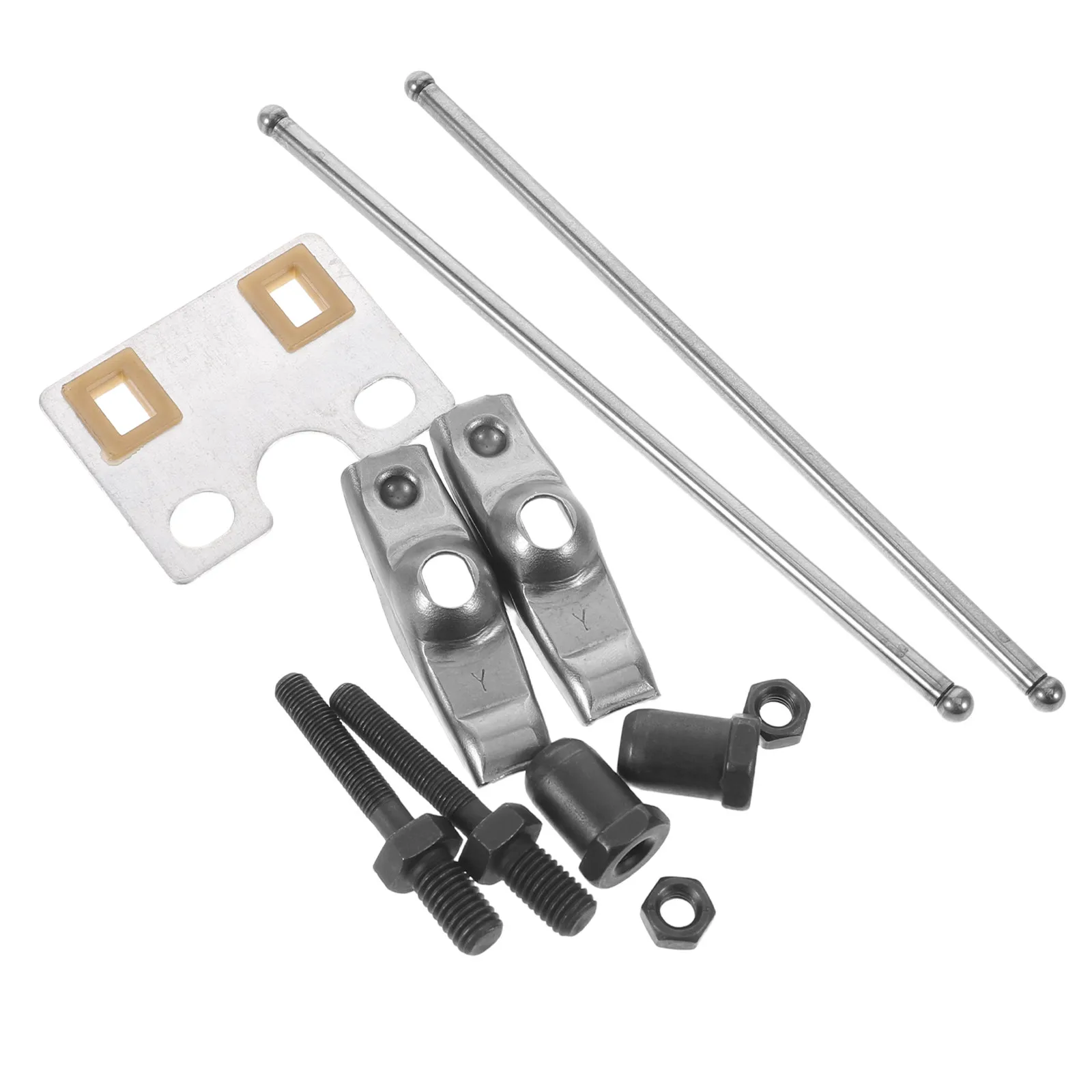 1Set Valve Rocker Arm Kit Brush Cutter Valve Push Rod Set Small Engine Maintenance Kit Lawn Mower Engine Repair Part Compatible