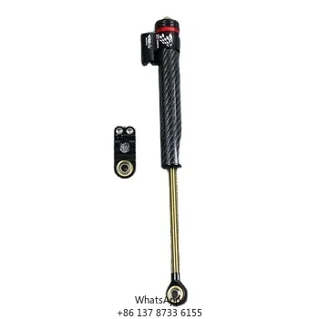 Carbon Fiber Color Easy To Install 345MM Length Steering Damper Stabilizer With Bracket For C-shape Design