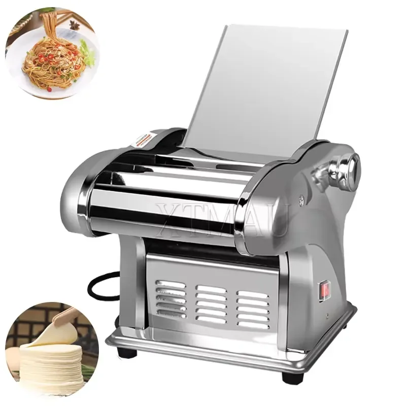 2026 Latest Fresh Pasta Maker Machine Automatic Electric Noodle Cutter with Four Blades Dough Roller and Grinder for Homemade