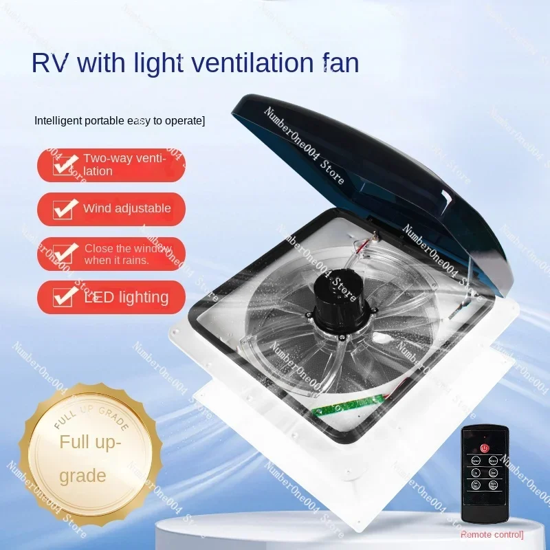 Exhaust Fan 12V Motor Caravan Trailer Manual Ventilator Rainproof Insect-Proof Waterproof Bathroom Ventilating Fan Days