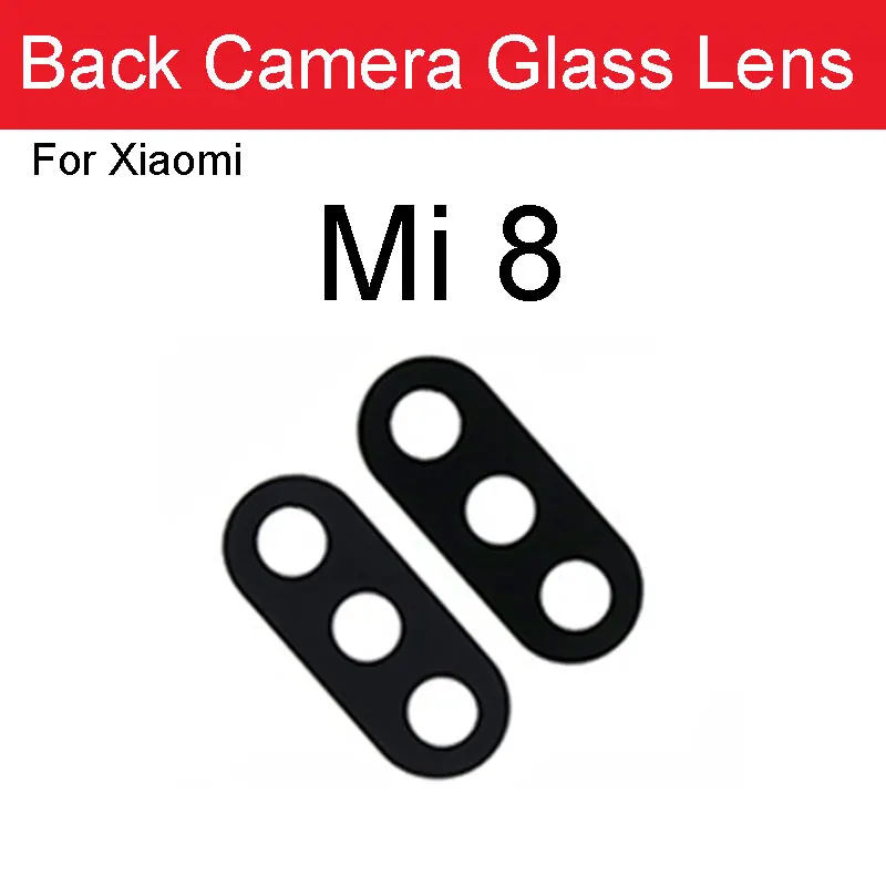 Cadre de protection en verre pour objectif de caméra arrière, pour Xiaomi Mi 8, Mi 8se, Mi 8 Lite