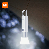 New Xiaomi Portable LED Flashlight USB Rechargeable with Hook Zoomable Torch Outdoor Camping Hiking Long-range Emergency Lantern