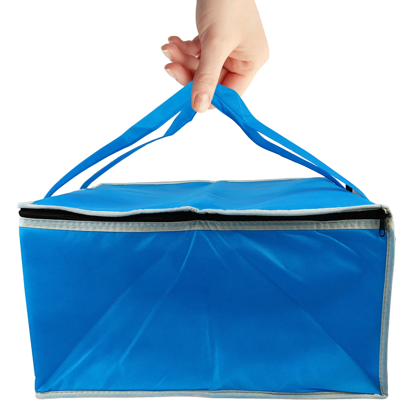 

1pc Fresh Preservation Bag Non-Woven Aluminum Foil Insulated Food Bag For Bento Lunch Box Cake Pizza Seafood Picnic Cooler Tote