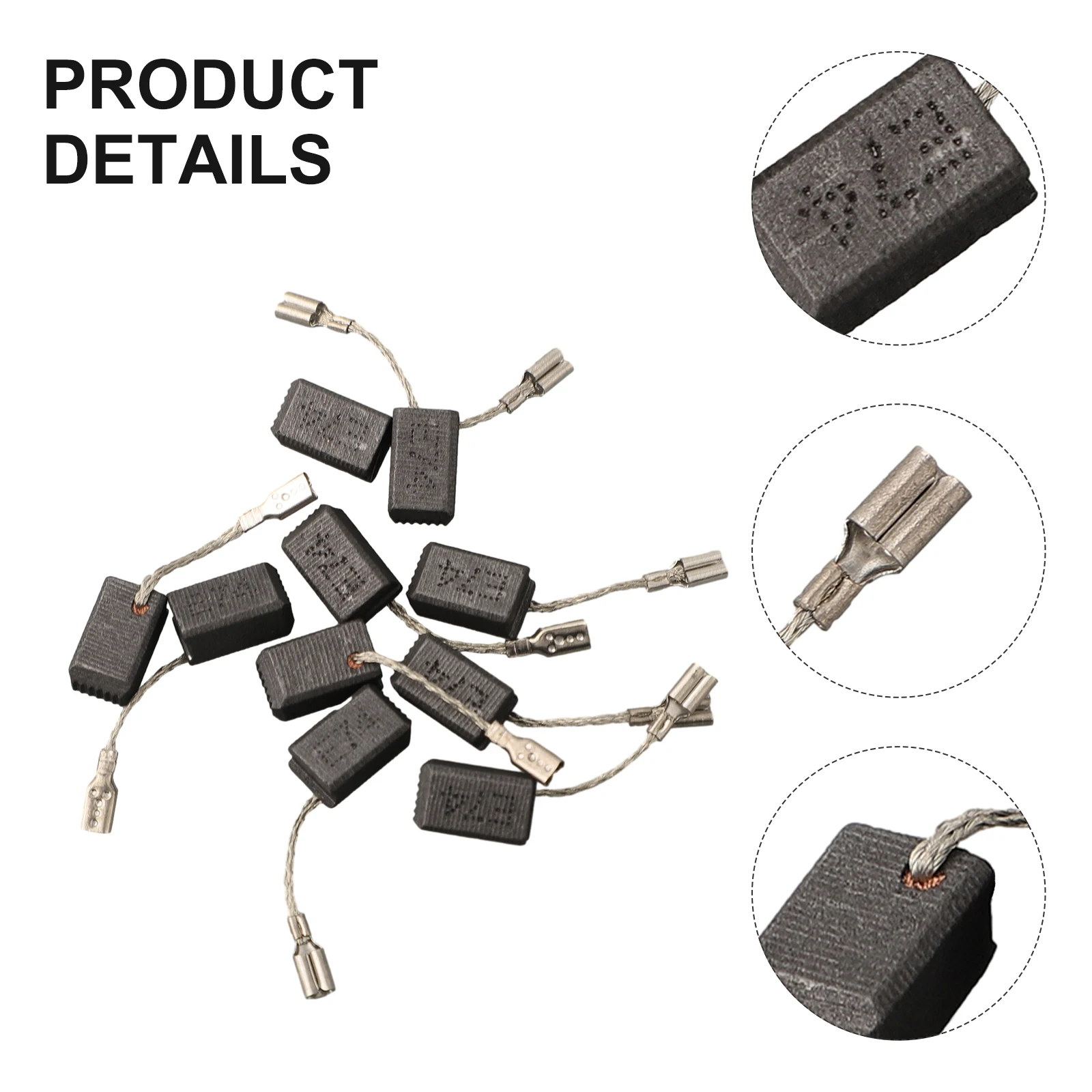 Newest Protable Carbon Brush Power Tool 6.5mm×8mm×13mm Parts Replacement For Bosch GWS7-125 GWS7-100T GOP250CE