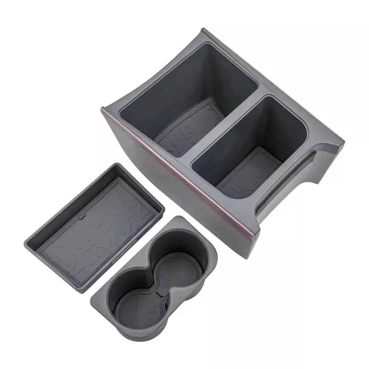 

Car Seat Aisle Double-Layer Storage Box Bracket Tray for ZEEKR X Interior Modification Accessories Gray
