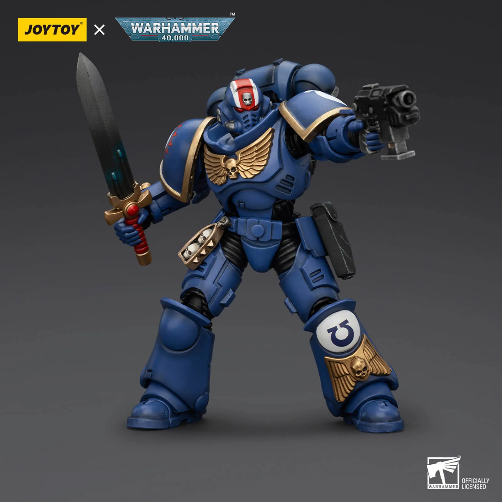 JOYTOY Warhammer 40000 1/18 Ультрамарины Герои Главы 12,1 см Фигурки Коллекционные модели Детские игрушки в подарок JT2498
