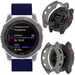 Soft TPU Protector Case for Garmin Fenix 7 7S 7X Pro 6 6S 6X Pro 5 5S 5X Plus Transparent Protective Case for Garmin watch Slim
