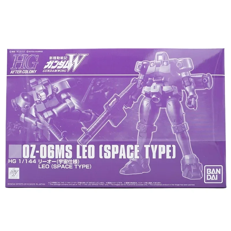 Original Bandai Anime GUNDAM OZ-06MS LEO [SPACE TYPE] HG 1/144 Montage Anime Action Figur Modell Spielzeug Sammlung Geschenke auf Lager