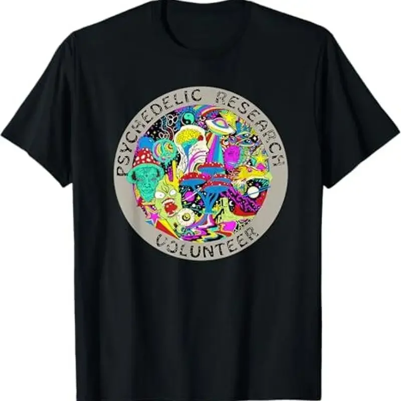 Psychedelic Mushroom Trip Research T Shirt