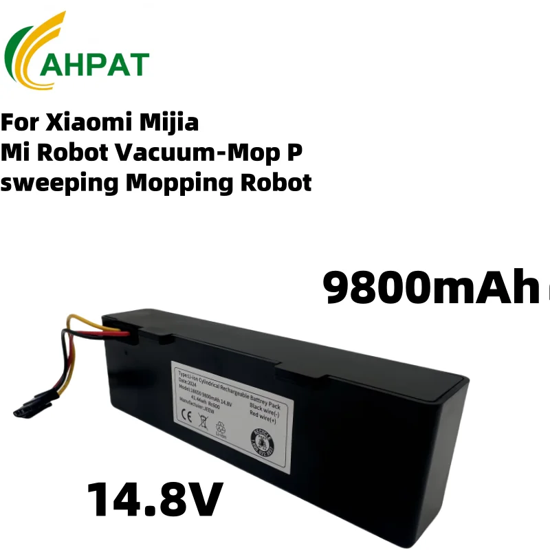 18650 4S1P 14.8V 12800mAh Sweeper Battery for Xiaomi Mijia Mi Robot Vacuum-Mop P Sweeping Mopping Robot STYTJ02YM Li-ion Battery