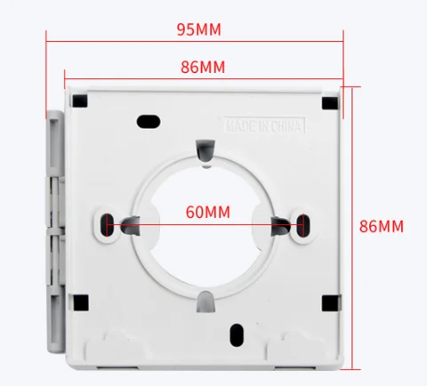 FTTH fiber optic socket box wall mounted mini terminal box 2 port SC Rosette Face plate Panel 86 Box