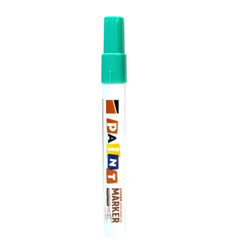 Fade Resistant Oily Paint Marker Industrial Use On Rubber Glass Surfaces Smooth Writing Friendly Plastic Construction