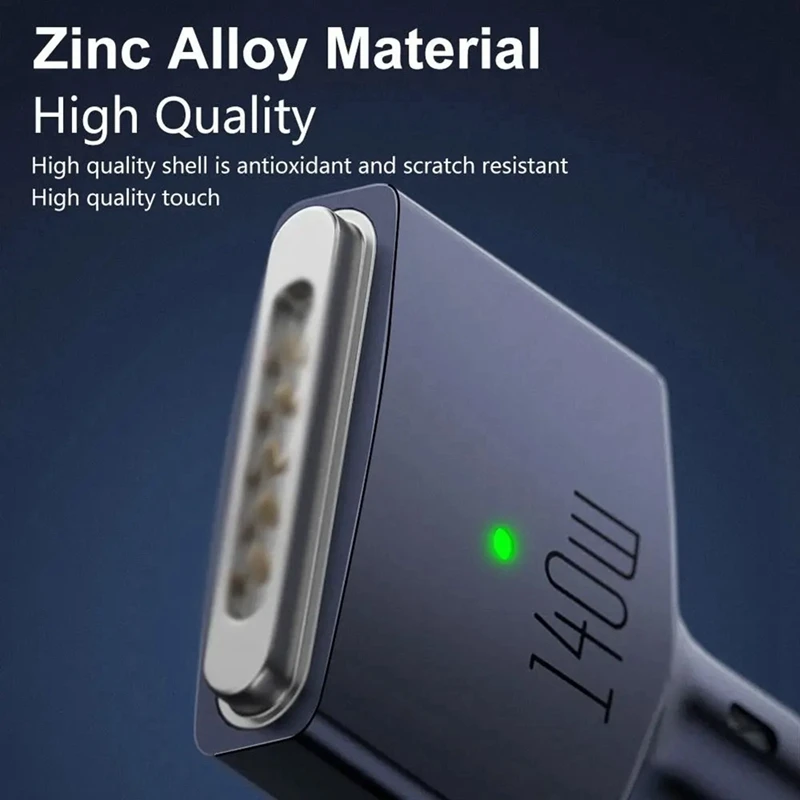 PD 140W Magsafe 3 Magnetic Fast Charger Cable Zinc Alloy Converter Line For  Air/Pro A2442/2485/2681