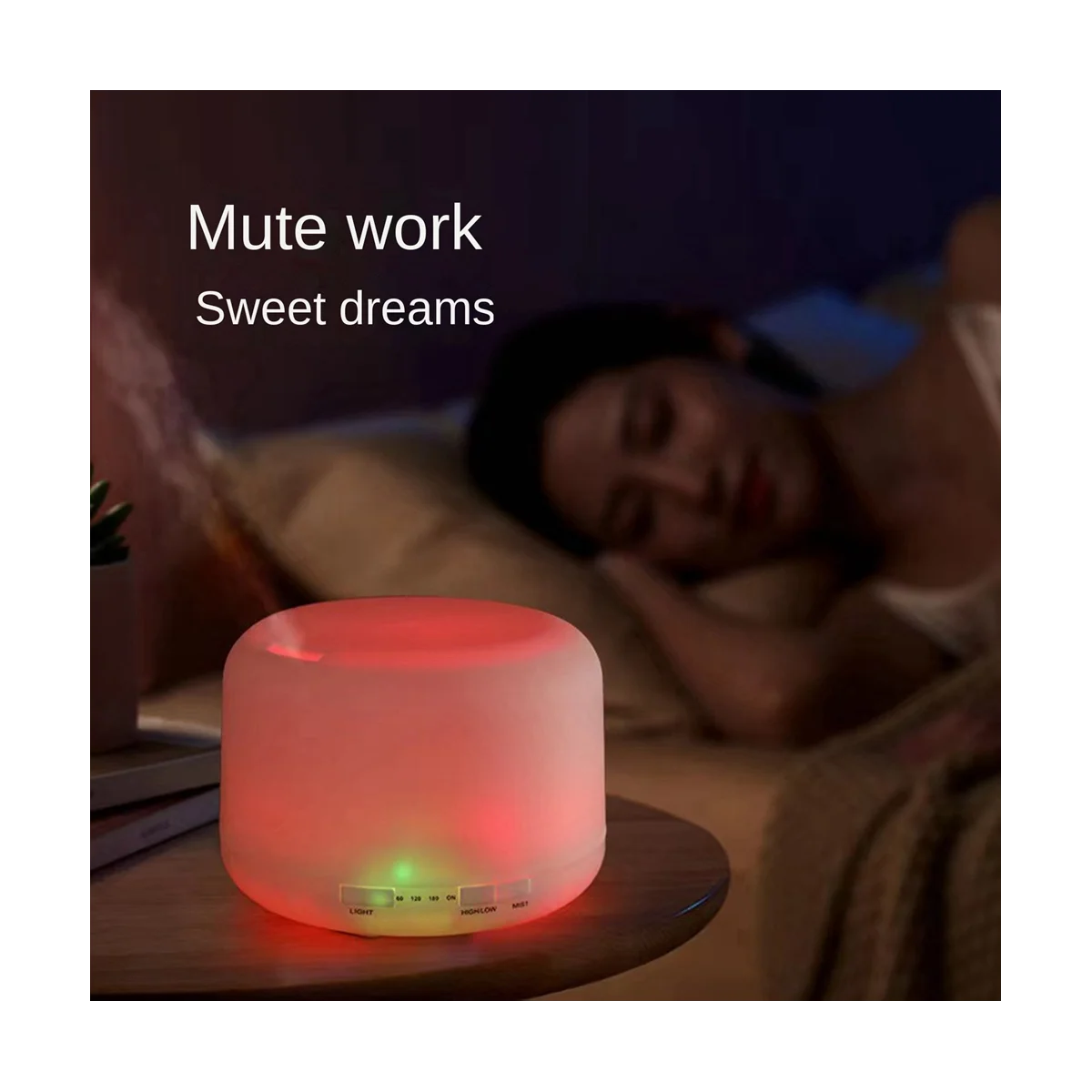500 ml elektrische luchtzuivering luchtbevochtiger aromatherapie etherische olie diffuser met sfeerlicht voor cadeau UK plug