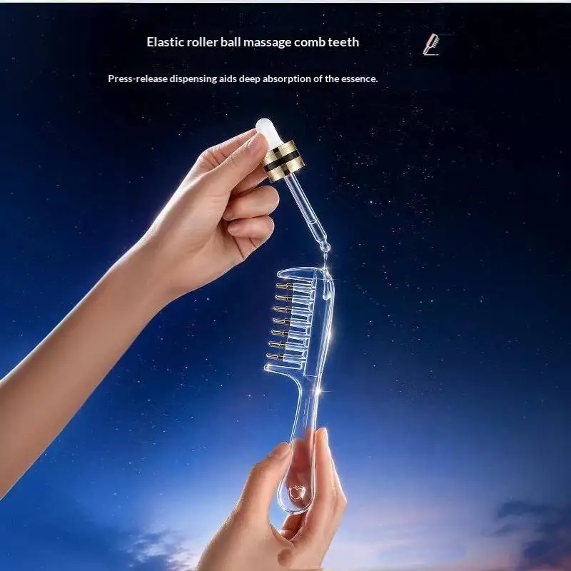 Multifunktionaler Mini Tragbarer Kopfapplikator-Kamm Anti-Frizz Haarpflege Haarstraffender Applikator Kopfhautpflege Antistatisch – Detail 9