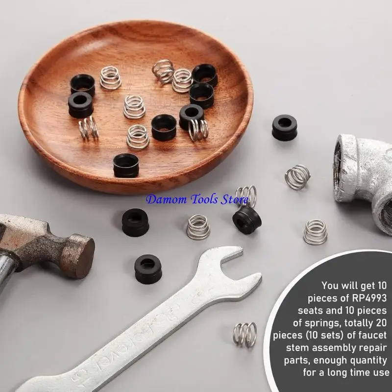 57BE 8Pcs Faucet Repair Spring RP4993 Faucet Stem Assembly Repair Kits