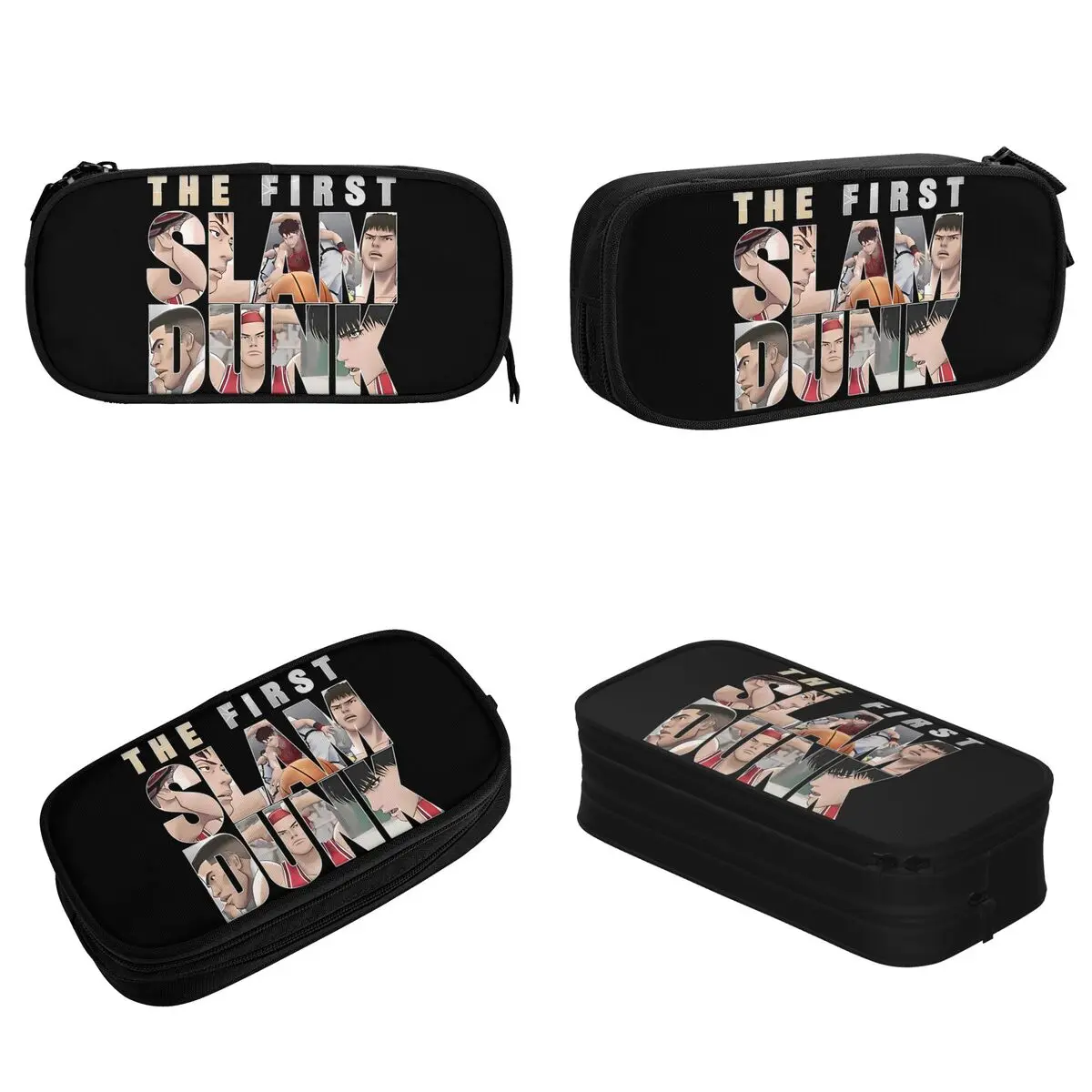 The First Slam Dunk Movie Pencil Cases Sakuragi Hanamichi Basketball Pen Box for Student Large Storage Bags Zipper Stationery