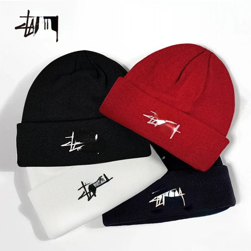 Hat for Men's Autumn and Winter Woolen Korean China-Chic Brand Ruffian Baotou Cold Hats Home Decor Kawaii Accessories