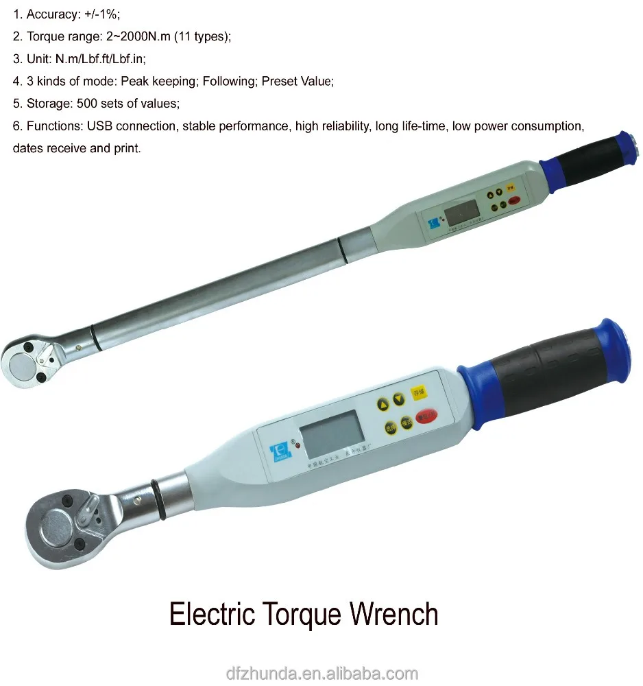 

Цифровой Динамометрический ключ, надежный динамометрический ключ с диапазоном от 60 нм до 300 нм, ручной инструмент