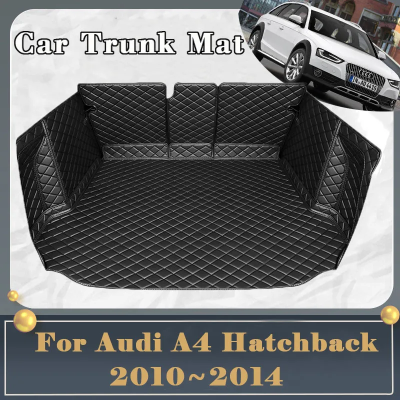 

Car Trunk Mat For Audi A4 2010~2014 Hatchback Dirt-resistant Fully Surrounded Trunk Mat Rear Cargo Tray Car Accessories 2013