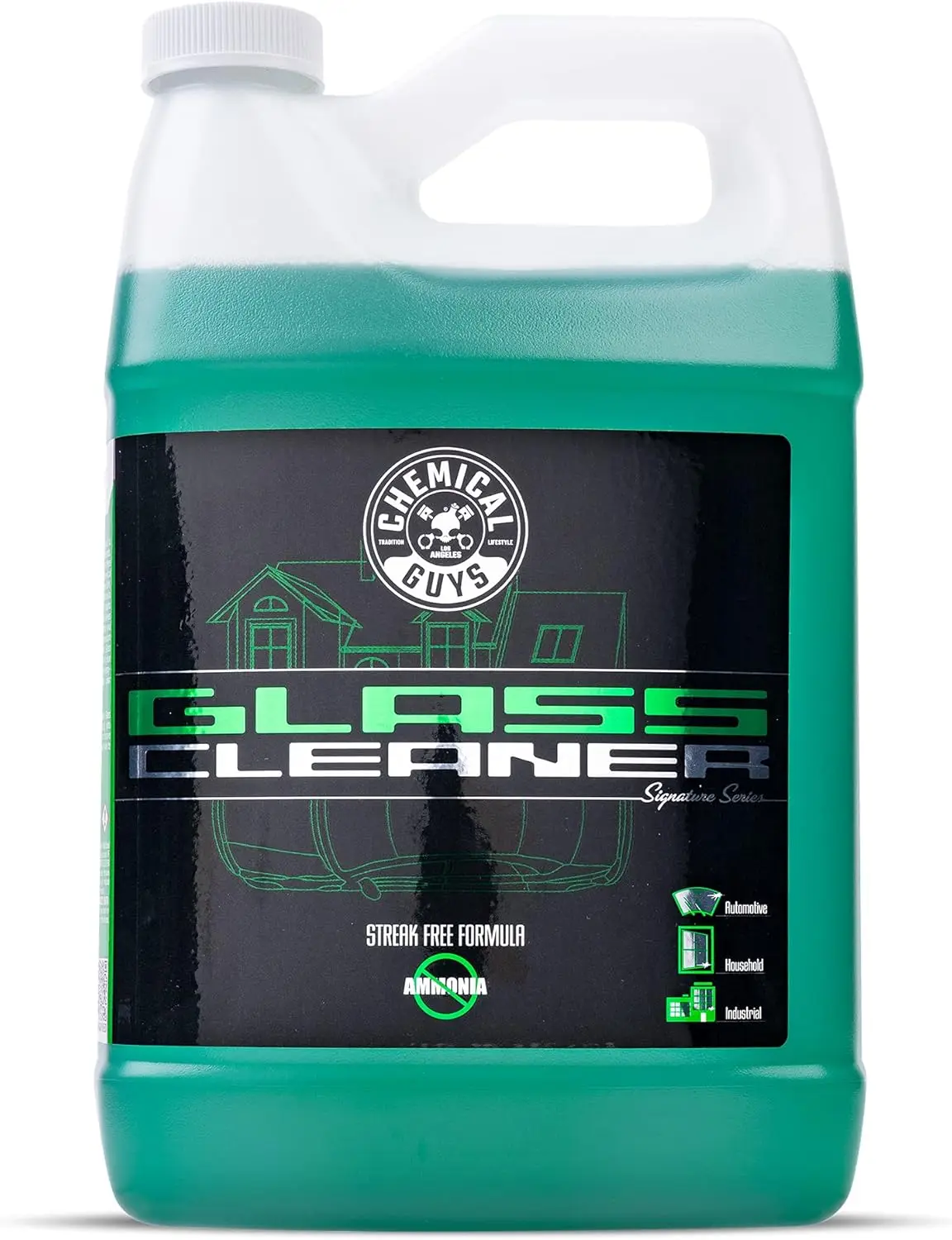 

Ammonia-Free Glass Cleaner for Cars, Trucks & Home - Streak-Free Formula Safe on Tinted Windows & Screens, 128 fl oz
