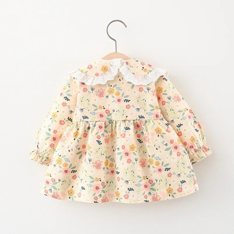 Newborn baby girls clothes spring Outfits floral lace dress costume for infant girls Clothing 1 year baby birthday dresses dress