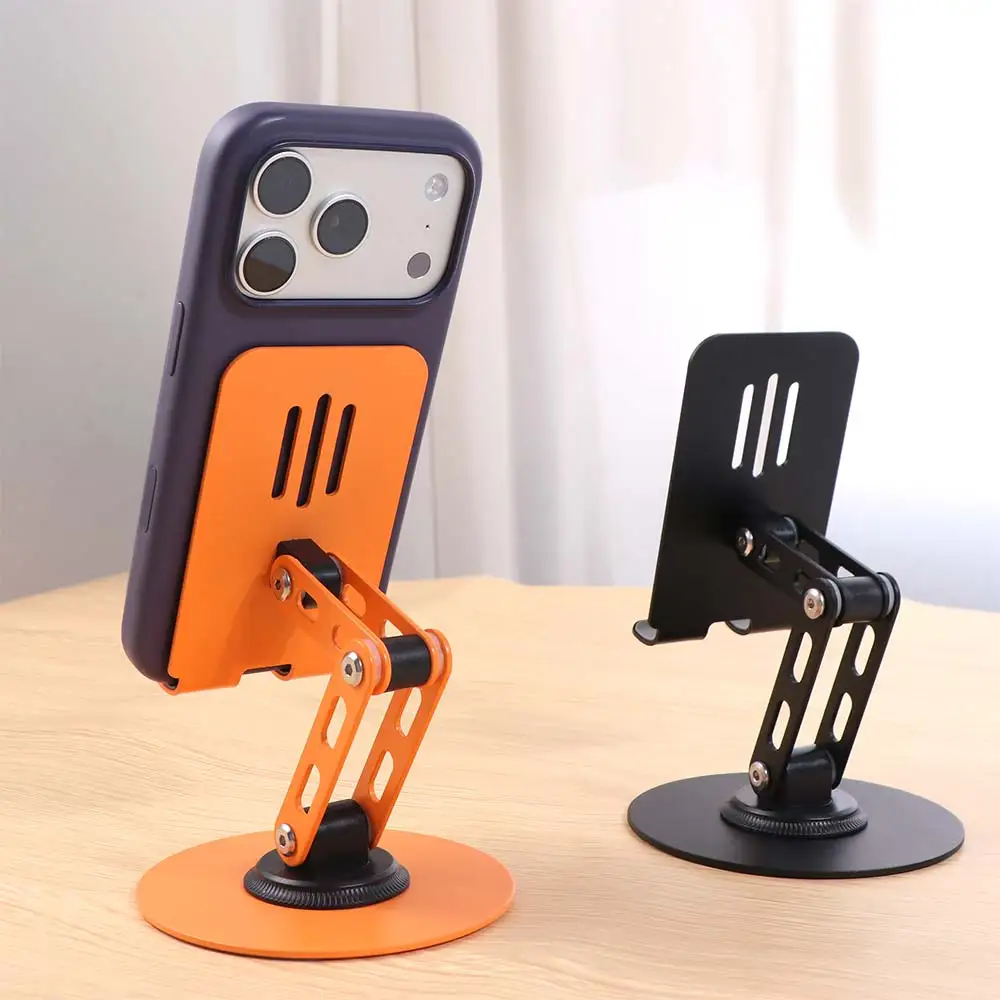 

360 ° Rotating Adjustable Phone Holder Metal Adjustable Mobile Phone Holder Stand Folding Portable Table Cell Phone Stand