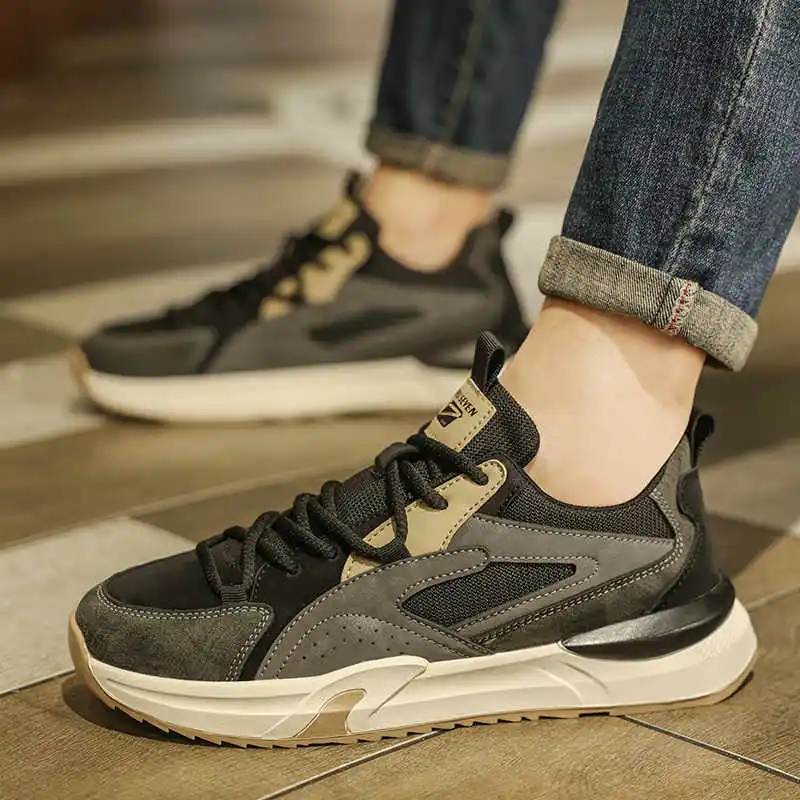 

Demi-season Platform Tennis Trainer Skateboarding Sneakers Red Men Casual Shoes Man Brand Sport Real Importers Suppliers