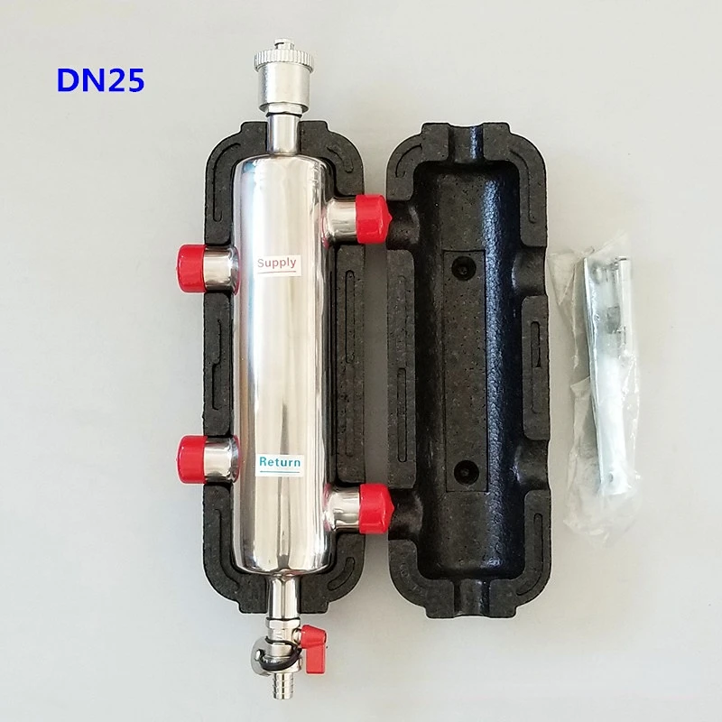 mixing tank water boiler tank buffer hot water tank for floor heating mixing tank water hydraulic separator tank kits DN25- DN40