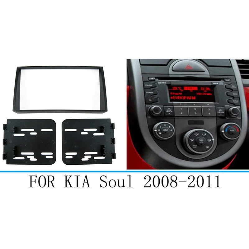

A77T-Car Stereo Radio Fascia Dash Panel Trim Frame For Kia Soul 2008-2011