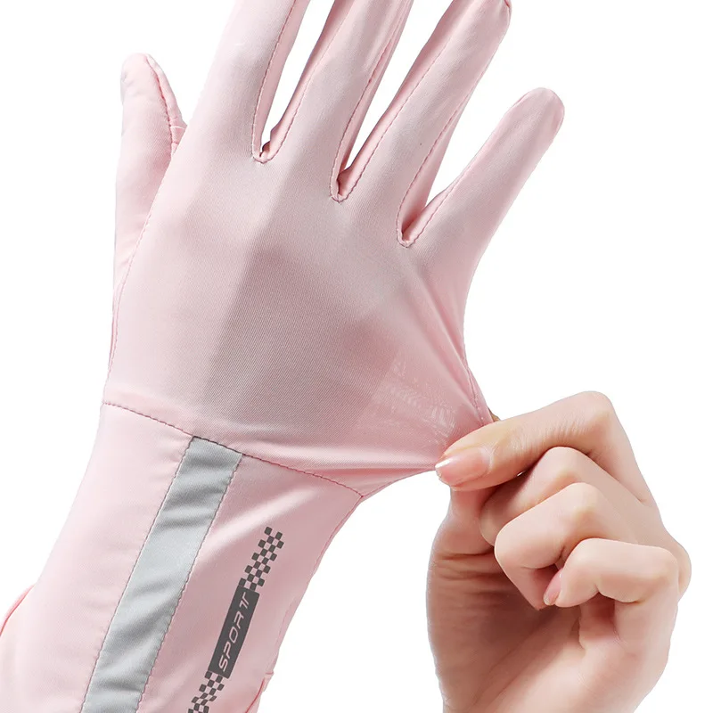 Sunscreen Gloves Uv Resistant Driving Outdoor Sports Cycling Touch Screen Cool Lightweight Ice Sensitive Gloves for Women