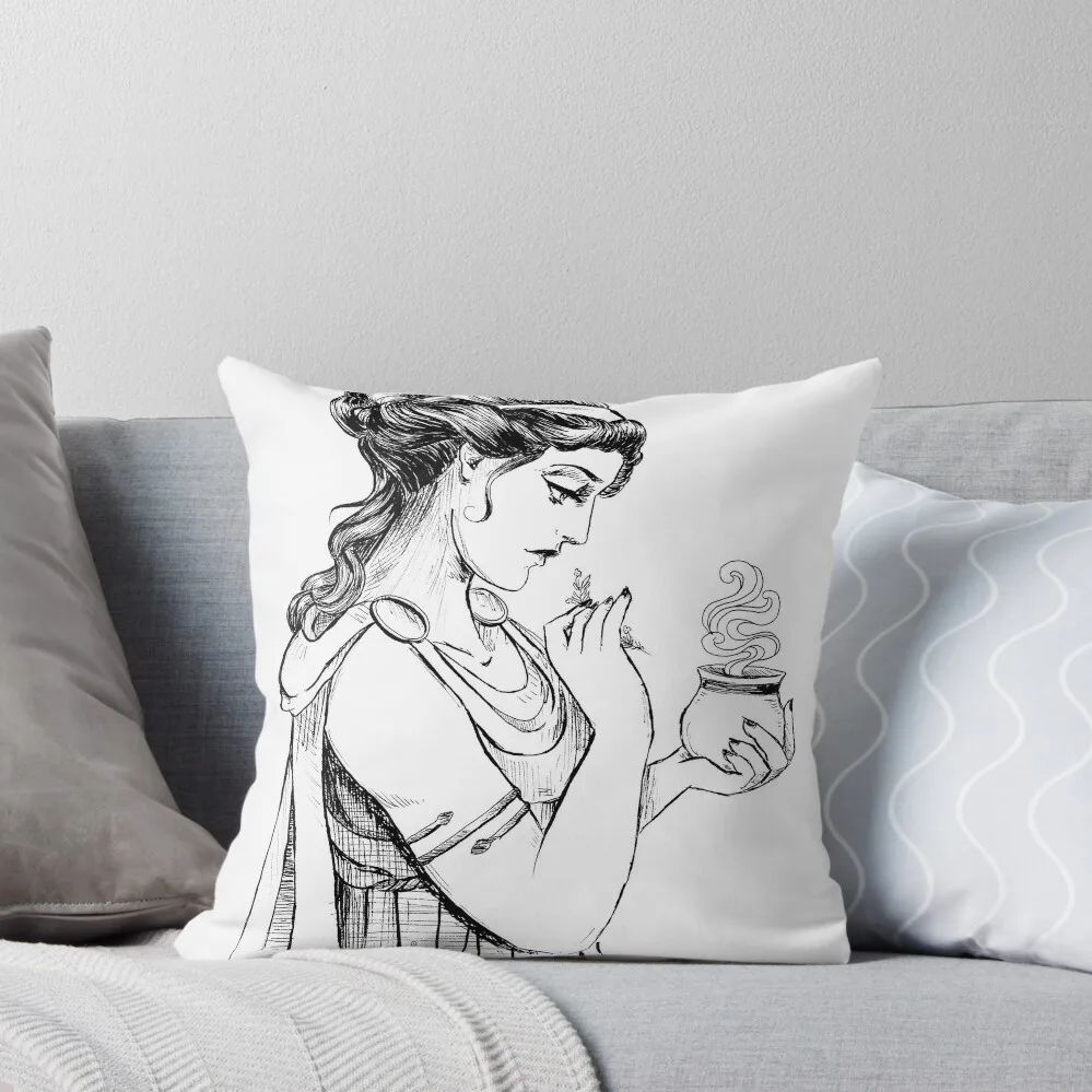 Medea preparing poison Throw Pillow Decorative Cushions Sofa Cushions Cover pillow