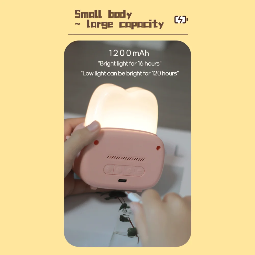 1pc new LED toaster alarm clock, creative cartoon nightlight with timing function, ins wind bedside decoration