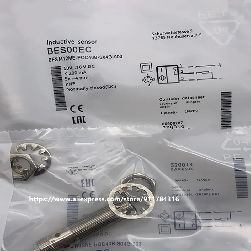 

2Pcs New High Quality Balluff Proximity Switch BES M18MI-PSC80B-S04G-003