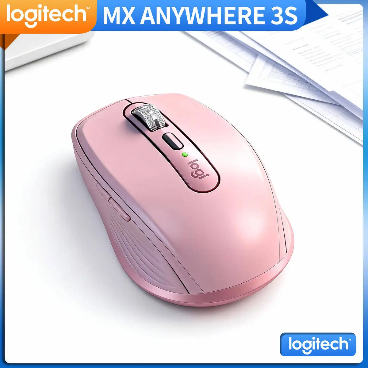 

Logitech MX Anywhere 3S Bluetooth Wireless Mouse High Precision 4000DPI Silent Clicks Ergonomic for Laptop Desktop