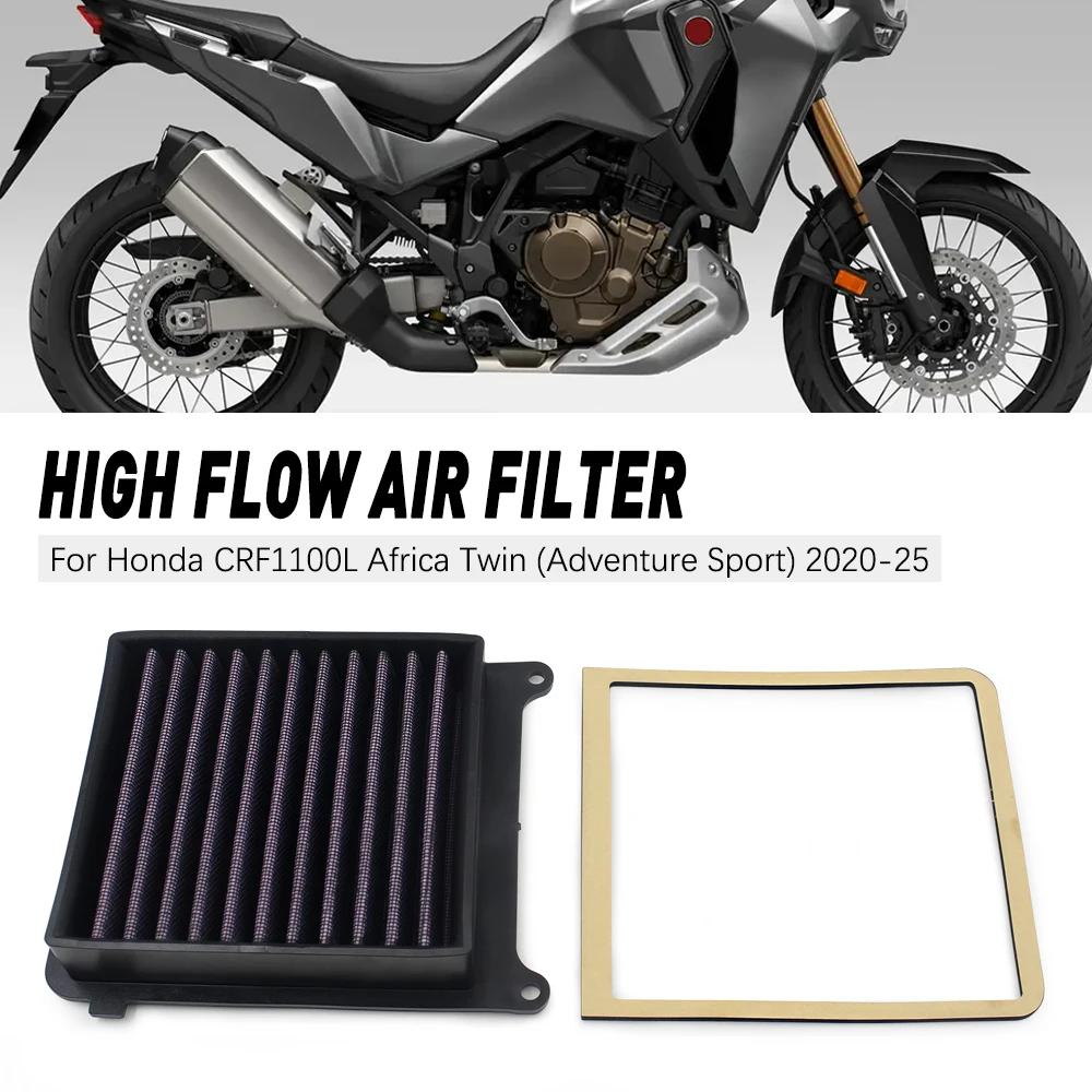 

Motorcycle Parts Air Filter Sponge Cleaner Cap For Honda CRF1100 Africa Twin 2020-2023 CRF1100D