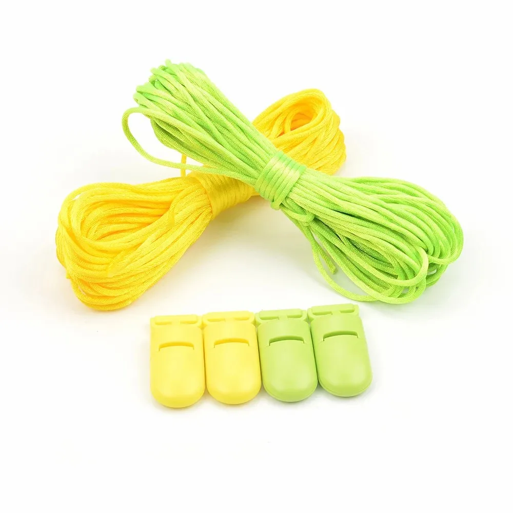 LOFCA Wholesale 20m/lot Nylon Cord Colorful For Teething Necklace Making Toy DIY Accessary String Bracelet Pacifier Clip Chain