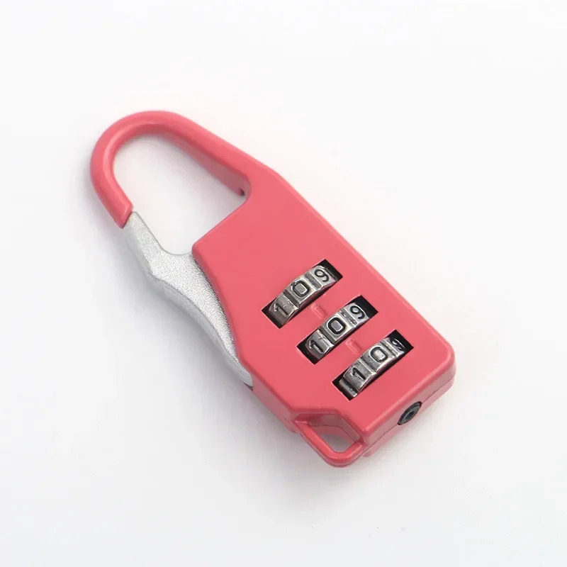 3 Digits Colorful Mini Password Code Combination Padlock Suitcase For Luggage Travel Smart Lock Keyed Anti-thieft Lock image 4