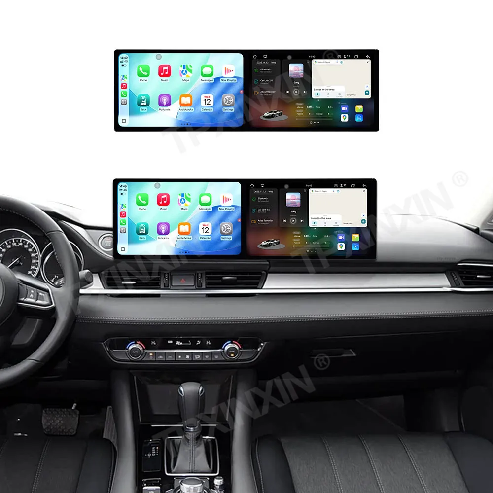 

Двойной 10,1-дюймовый автомобильный радиоприемник для Mazda Atenza 2020-2022 Android 15 CarPlay HD-экран GPS-навигация Мультимедийный плеер Головное устройство авто