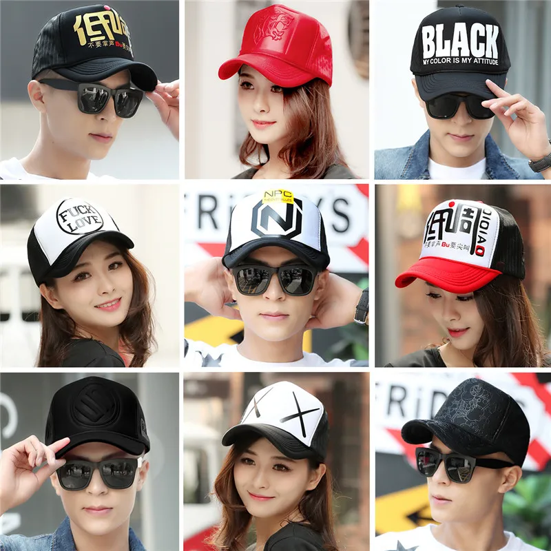 Summer women ladies hip hop sports hat Trucker hats Sun hats Outdoor Men Ins trend Casual breathable streetwear baseball cap