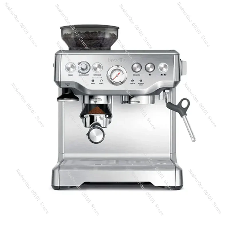 New Breville Bes870 Espresso Coffee Machine Semi Automatic Home and Commercial Coffee Maker with Bean Grinding Function 220-240V