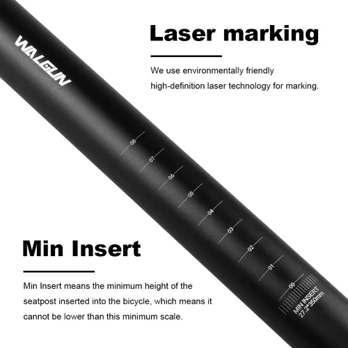Imagen 2 del producto Tija de sillín de suspensión WG23A 27,2 para bicicleta de montaña, tubo de sillín con gotero, 28,4, 28,6, 28,8, 30,4, 30,9, 31,6, 31,8