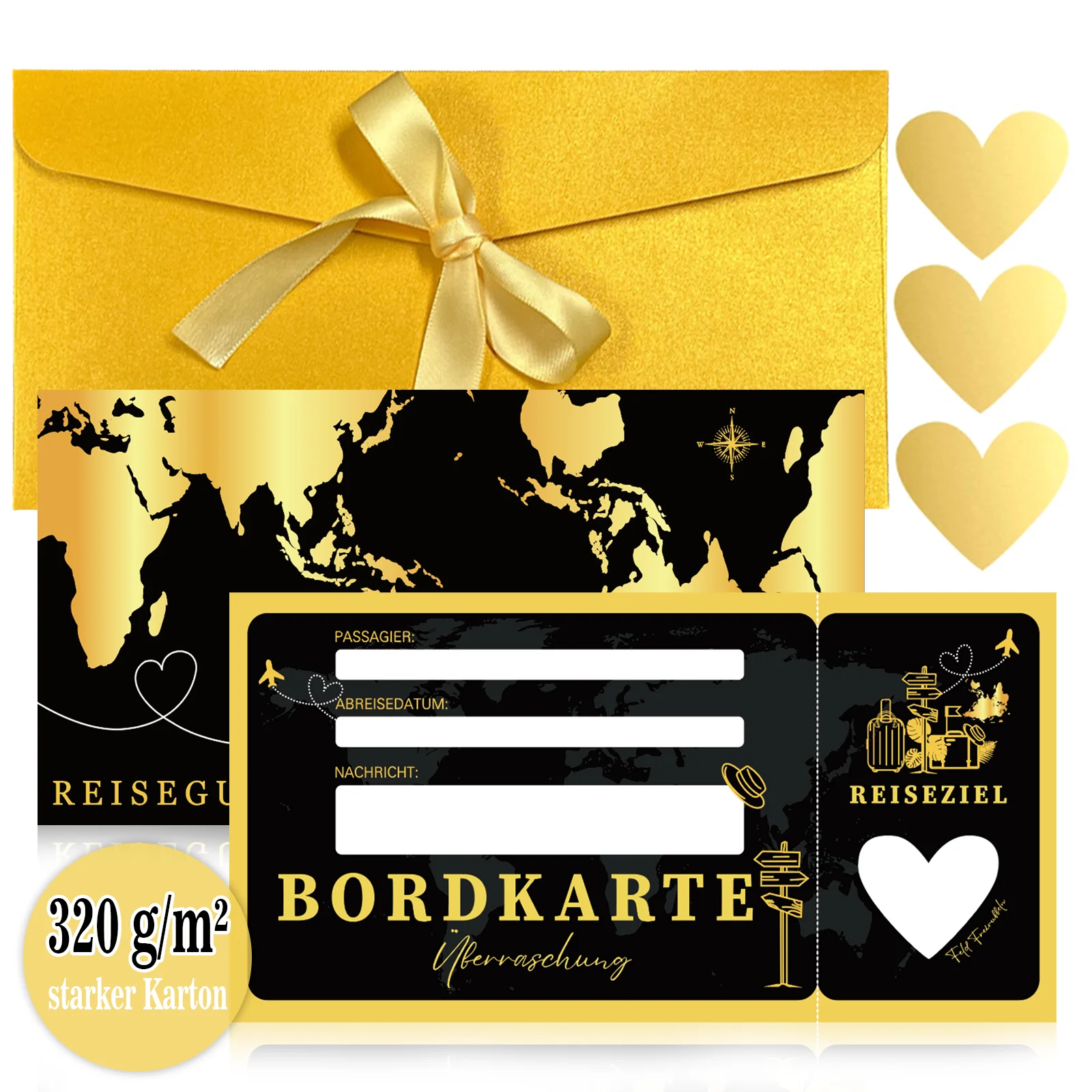 3 Sets Of Black Gol… - image