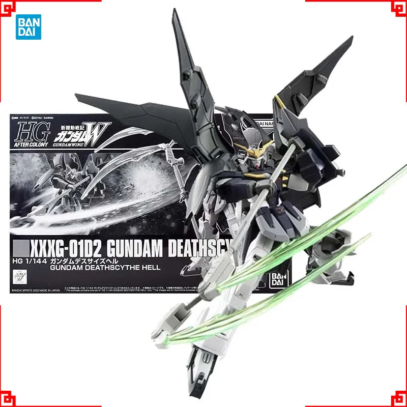 

Bandai Gundam Model Kit HGUC PB Deathscythe Hell Action Figure Gunpla Building Kit Gundam Anime Figures Toys For Boys Gift