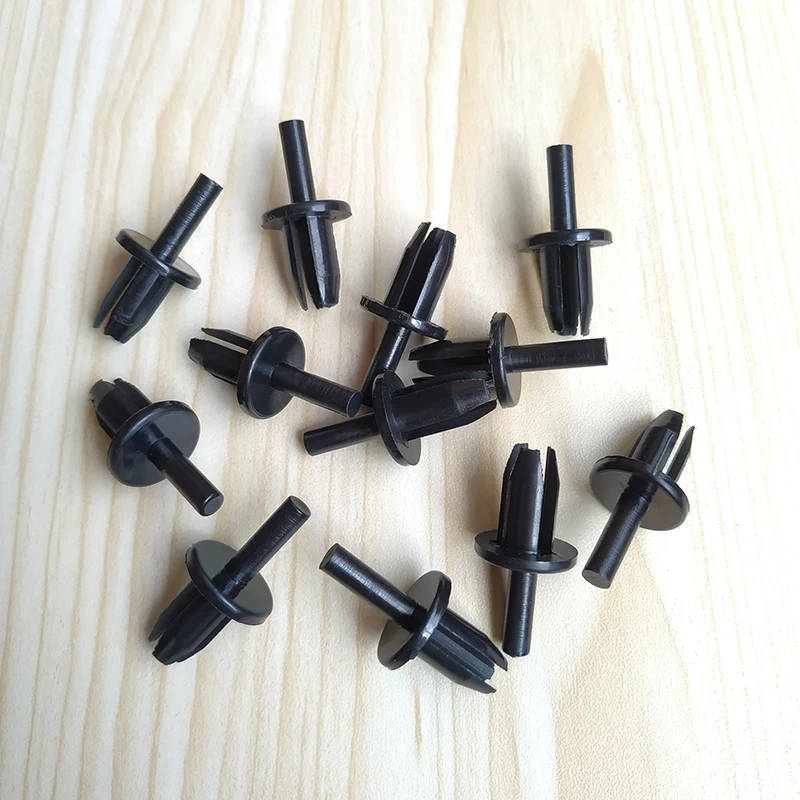 10/20/50Pcs License Plate Holder Clips Plastic Rivet Deflector Panel Fasteners For Porsche For BMW For Volvo 8mm Hole