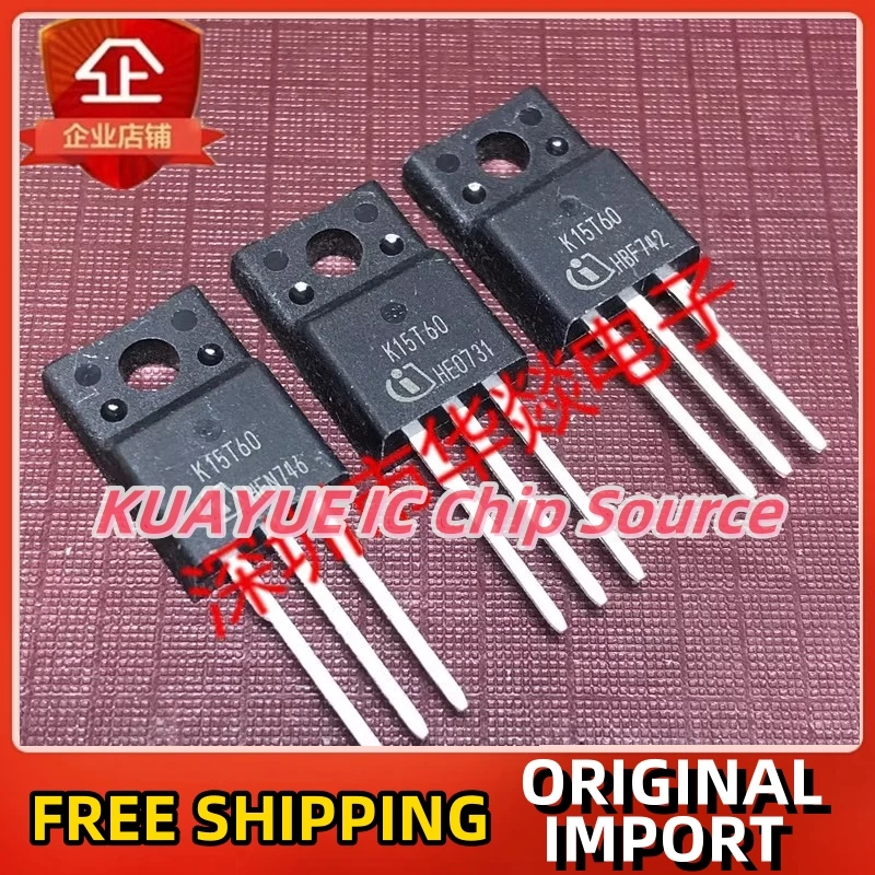 10PCS-30PCS/ K15T60 IKA15N60T  TO-220F IGBT  600V 15A  Fast Shipping Quality Guarantee