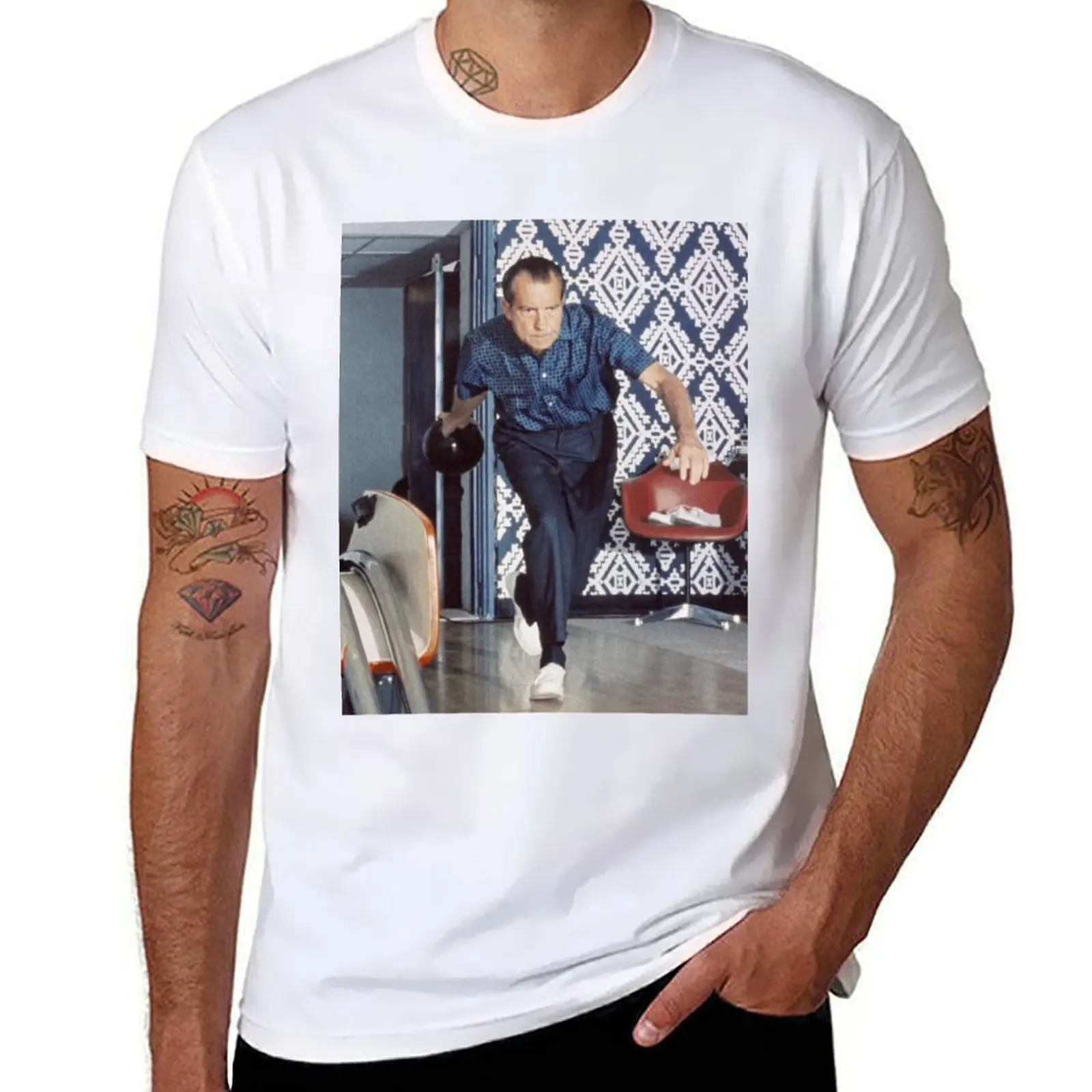 

Nixon Bowling T-Shirt cotton t shirts man 100% man t shirts graphic T-Shirt