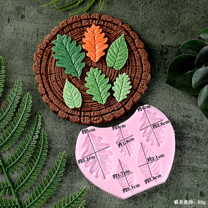 Leaf Stump Silicone Mold Fondant Cookie Silicone Cake Molds Chocolate Mould Cake Decorating Tools Baking Accessories