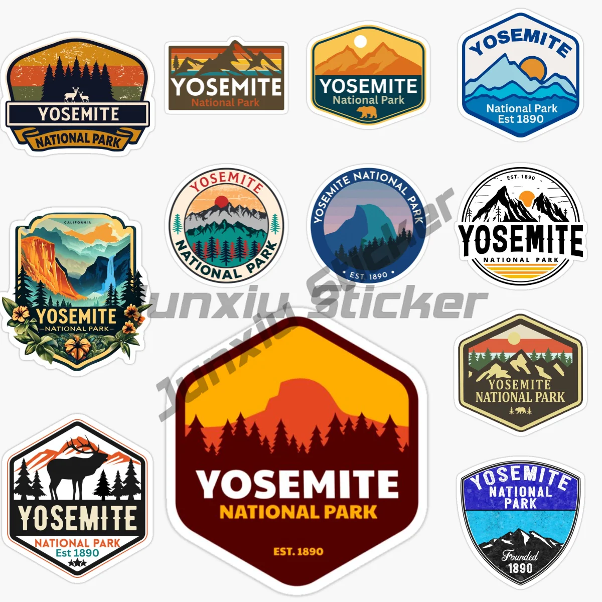 

YOSEMITE NATIONAL PARK Car Sticker Motorcycle Vinyl Bumper Truck Car Wall Room Bicycle Van Window Decorate PVC Decals