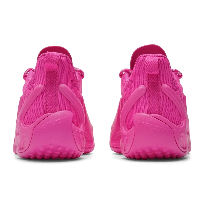 Under Armour basketball shoes for men, pink cushioned low-top practical sports shoes 6007670-652 view 4